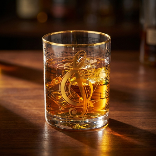 Classical Music Whiskey Glass