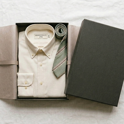 A shirt in a gift box