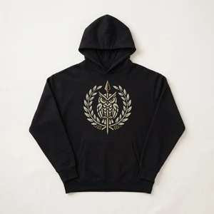 Athena Wisdom & War Owl Hoodie
