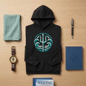 Poseidon’s Crest Oversized Hoodie