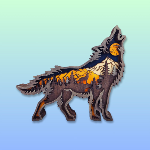 Howling Wolf Decor
