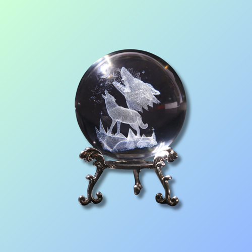 Howling Wolf Paperweight