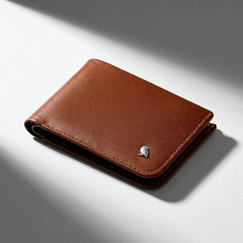 Slim black leather Bellroy bifold wallet