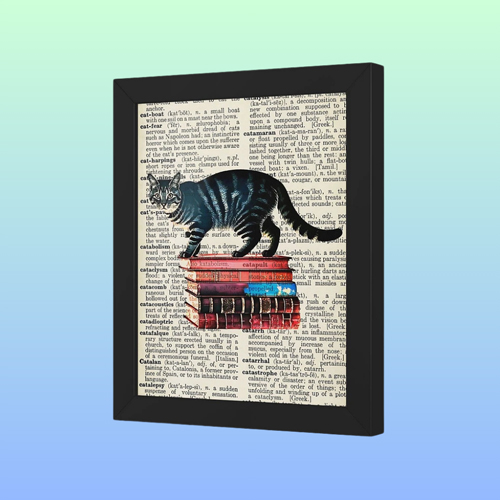 Reader Cat Poster