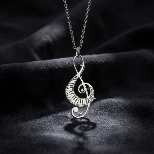 Treble Clef Necklace