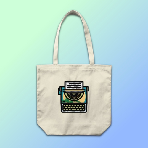 Typewriter Art Tote Bag