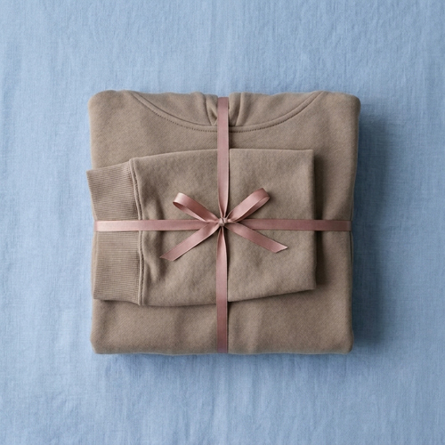 A hoodie on a Linen Background