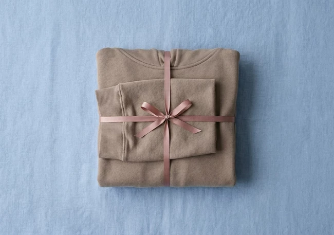 A hoodie on a Linen Background