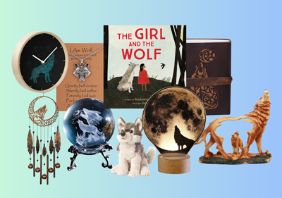 graphic of a wolf gift ideas