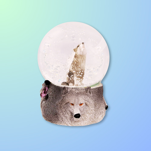 Howling Wolf Snowglobe